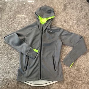 Mid layer hooded zip up